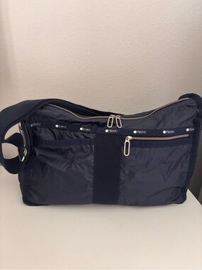 LESPORT SAC DELUXE TRAVEL EVERY DAY NAVY BLUE CROSSBODY BAG